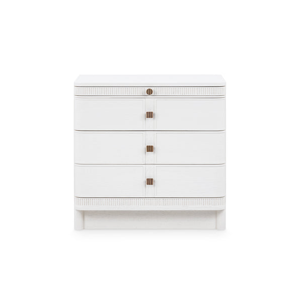 Sienna 3-Drawer Side Table-Blue Hand Home