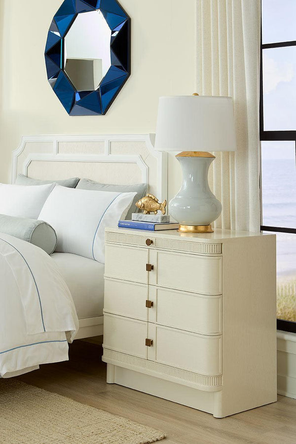 Sienna 3-Drawer Side Table-Blue Hand Home