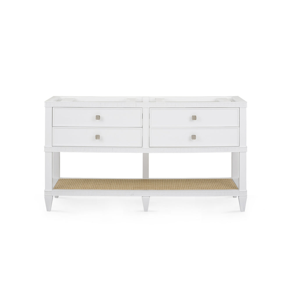 Sienna 2-Drawer Table - Base Only, Vanilla