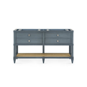 Sienna 2-Drawer Table - Base Only, Foggy Horizon