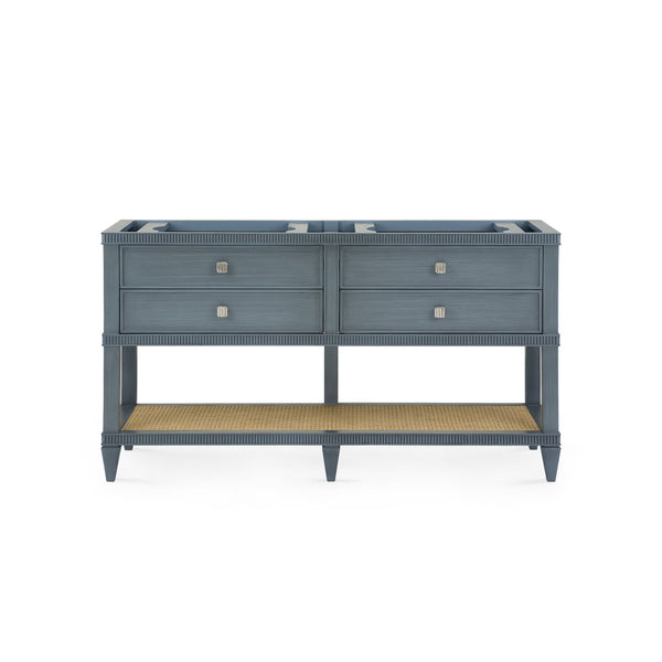 Sienna 2-Drawer Table - Base Only, Foggy Horizon