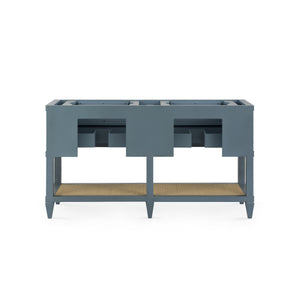 Sienna 2-Drawer Table - Base Only, Foggy Horizon