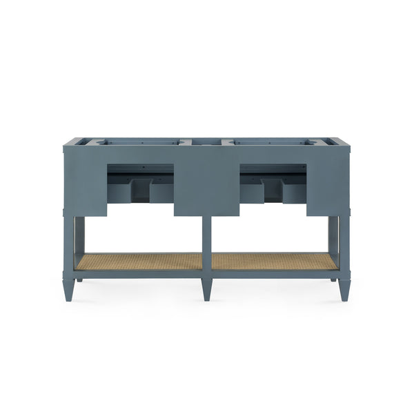 Sienna 2-Drawer Table - Base Only, Foggy Horizon