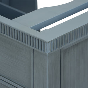 Sienna 2-Drawer Table - Base Only, Foggy Horizon