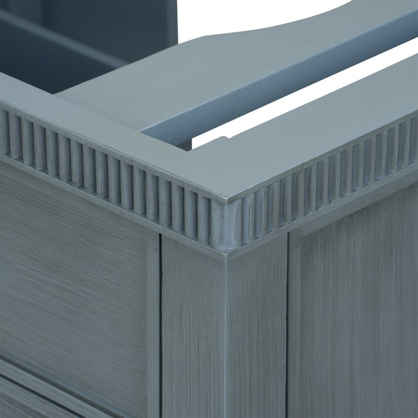 Sienna 2-Drawer Table - Base Only, Foggy Horizon