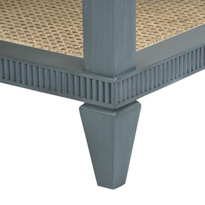 Sienna 2-Drawer Table - Base Only, Foggy Horizon-Blue Hand Home