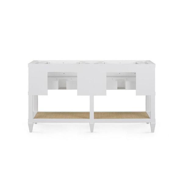 Sienna 2-Drawer Table - Base Only, Vanilla-Blue Hand Home