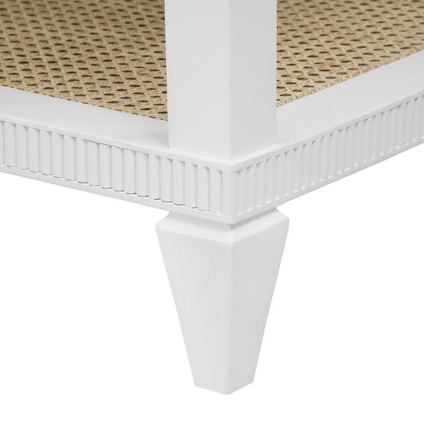 Sienna 2-Drawer Table - Base Only, Vanilla-Blue Hand Home