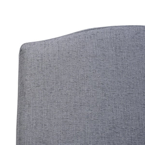 Sierra Slipcovered Dining Chair w/ Castors-Blue Hand Home