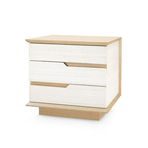 Simon 3-Drawer Side Table / Light Natural Shimmer-Villa & House-Blue Hand Home