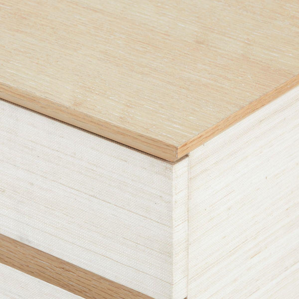 Simon 3-Drawer Side Table / Light Natural Shimmer-Villa & House-Blue Hand Home