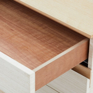Simon 3-Drawer Side Table / Light Natural Shimmer-Villa & House-Blue Hand Home