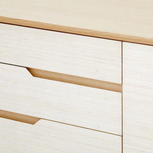 Simon 3-Drawer & 4-Door Cabinet / Light Natural Shimmer-Villa & House-Blue Hand Home