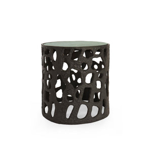 Shina Accent Table-Blue Hand Home