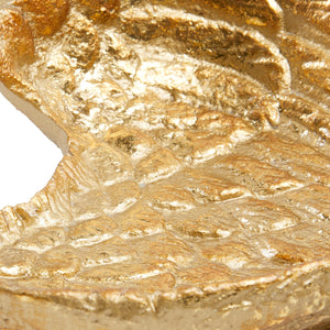 Speranza Bowl, Gold Leaf - Hand-Cast Metal Wing-Shaped Decorative Catchall