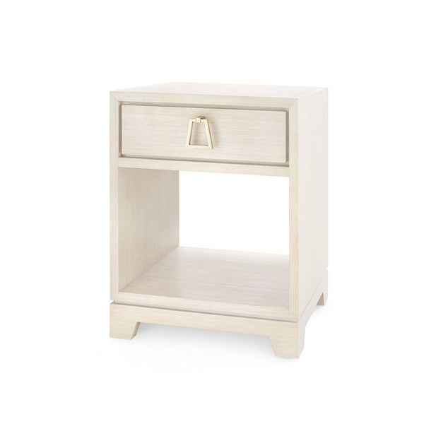 Stanford 1-Drawer Side Table, Taupe Gray