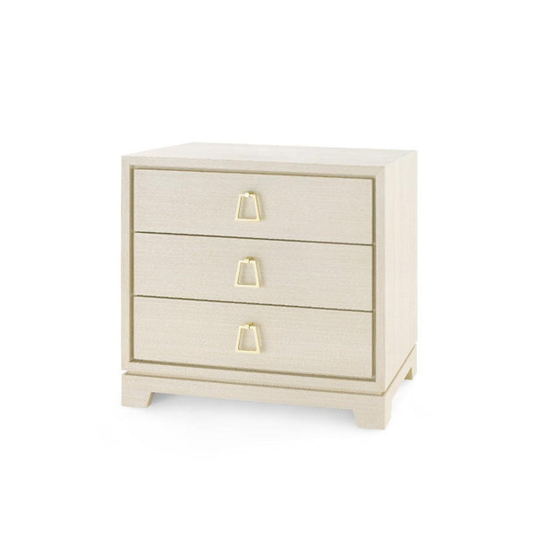 Stanford 3-Drawer Side Table-Blue Hand Home