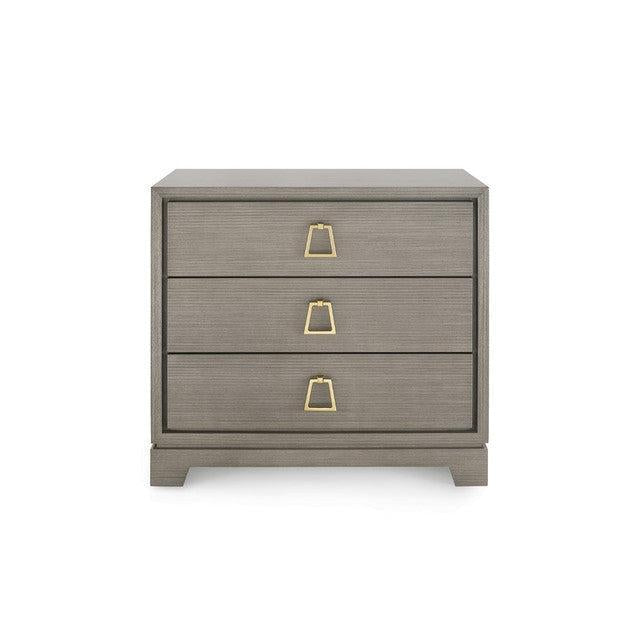 Stanford 3-Drawer Side Table-Blue Hand Home