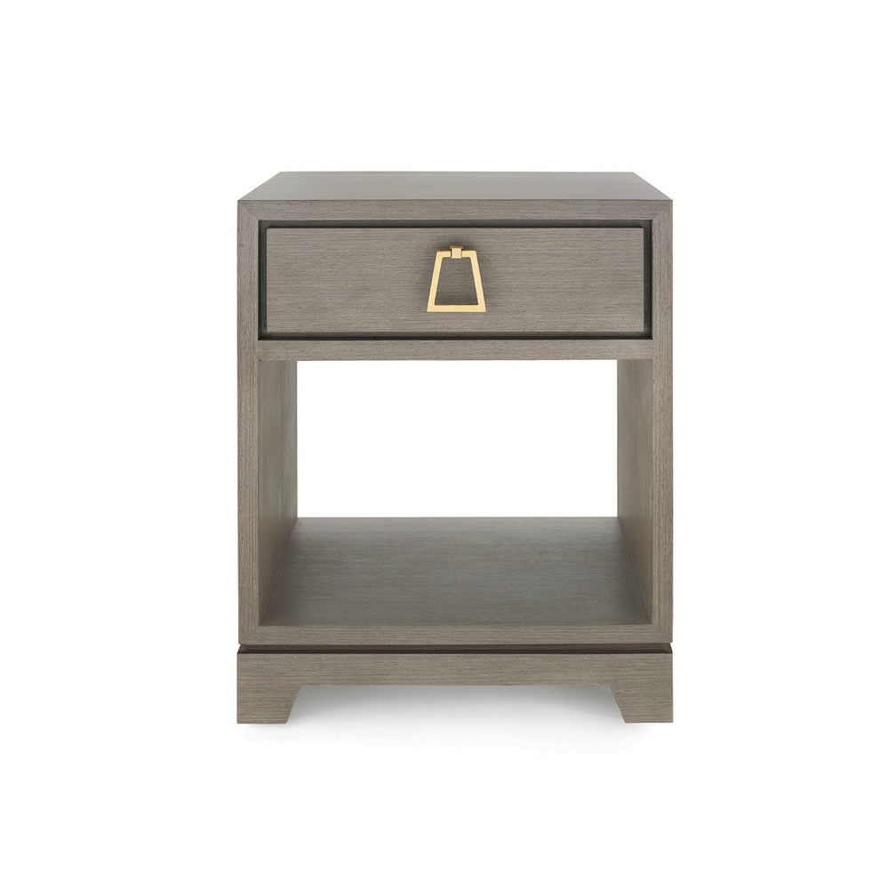 Stanford 1-Drawer Side Table, Taupe Gray-Blue Hand Home