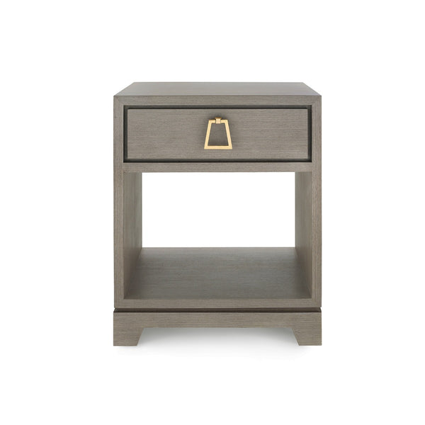 Stanford 1-Drawer Side Table, Taupe Gray-Blue Hand Home