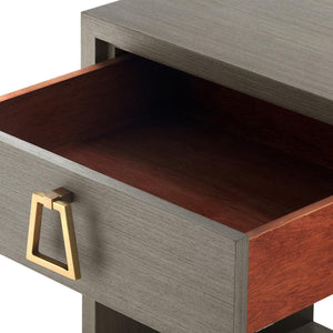 Stanford 1-Drawer Side Table, Taupe Gray-Blue Hand Home
