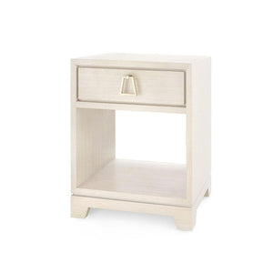 Stanford 1-Drawer Side Table, Taupe Gray-Blue Hand Home