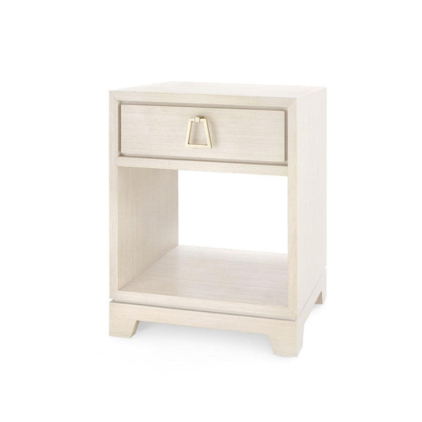Stanford 1-Drawer Side Table, Taupe Gray-Blue Hand Home