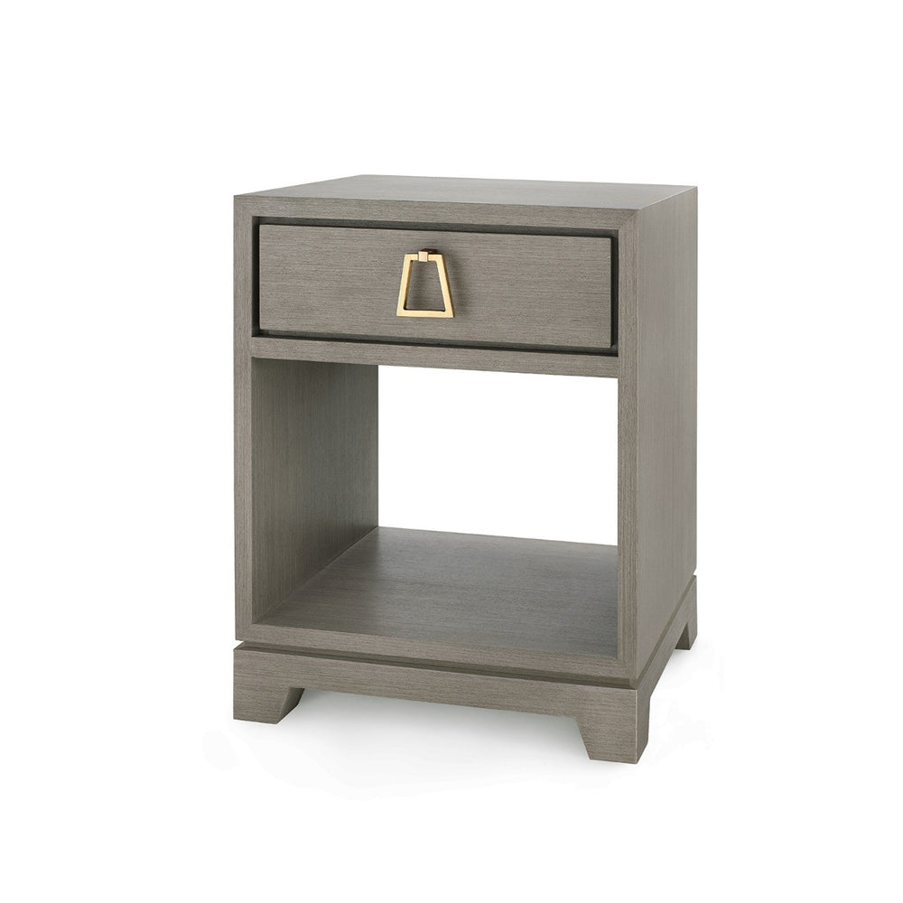 Stanford 1-Drawer Side Table, Taupe Gray-Blue Hand Home