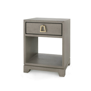 Stanford 1-Drawer Side Table, Taupe Gray-Blue Hand Home