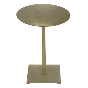 Stiletto Side Table, Metal with Brass Finish by Noir-Blue Hand Home