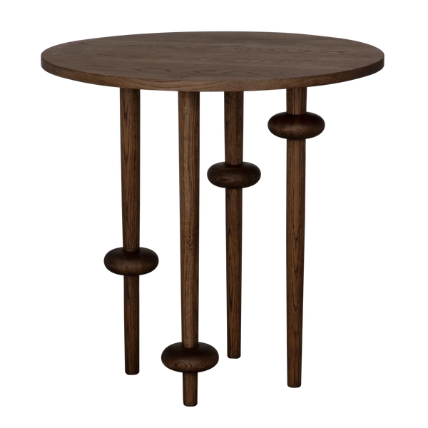 Sue Ellen Side Table, RO, Whiskey - 28x28x28-Blue Hand Home