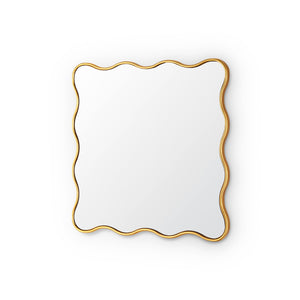 Thaisa Mirror - Small, Gold Leaf