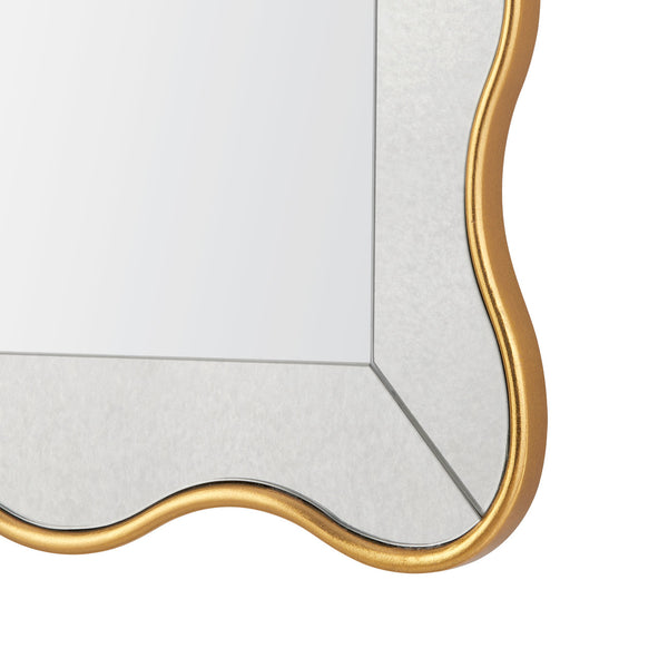 Thaisa Mirror - Large, Gold Leaf