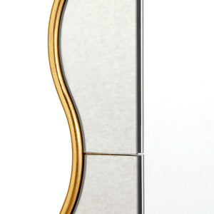 Thaisa Mirror - Large, Gold Leaf
