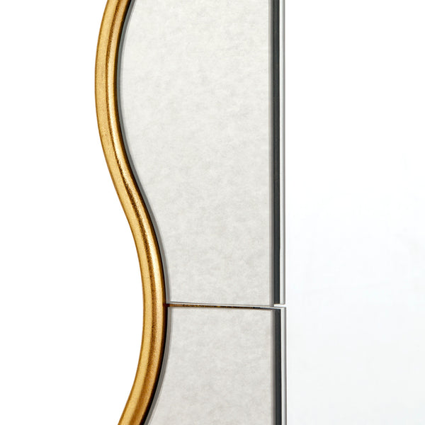 Thaisa Mirror - Large, Gold Leaf