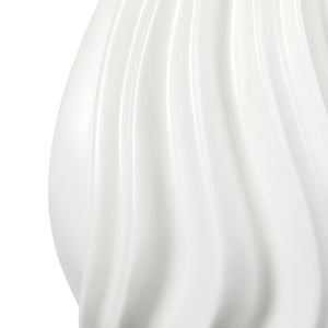Tulum Lamp Without Shade, Ivory Frost
