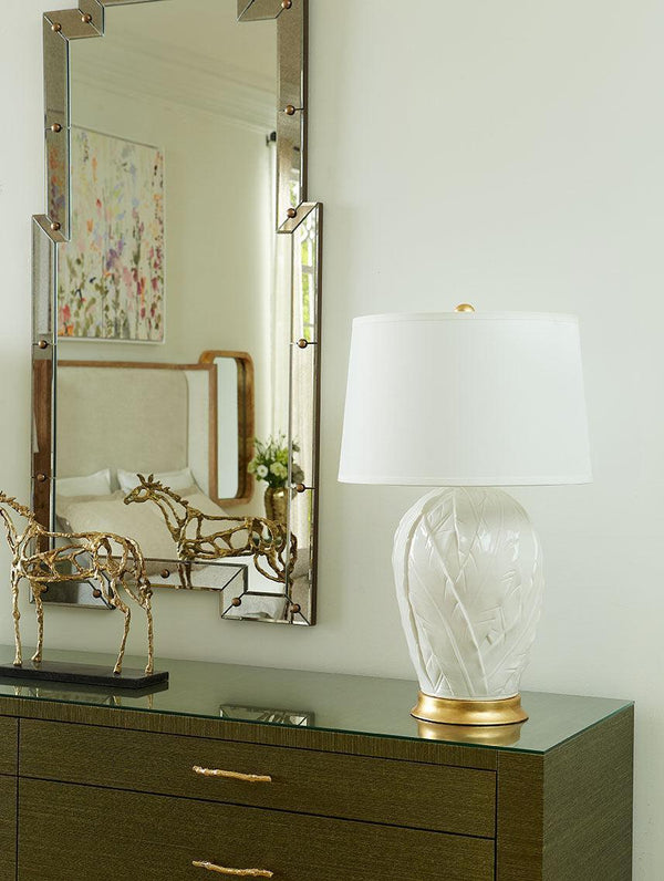 Tobacco Leaf Lamp Without Shade-Blue Hand Home