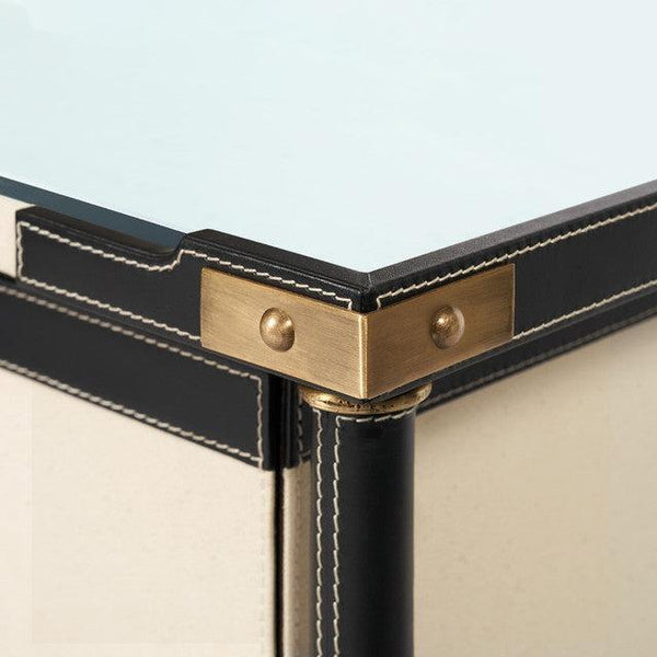 Toulon 3-Drawer Side Table-Blue Hand Home