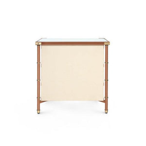 Toulon 3-Drawer Side Table-Blue Hand Home