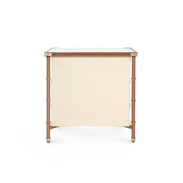 Toulon 3-Drawer Side Table-Blue Hand Home