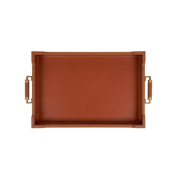 Toulon Rectangular Serving Tray, Tan