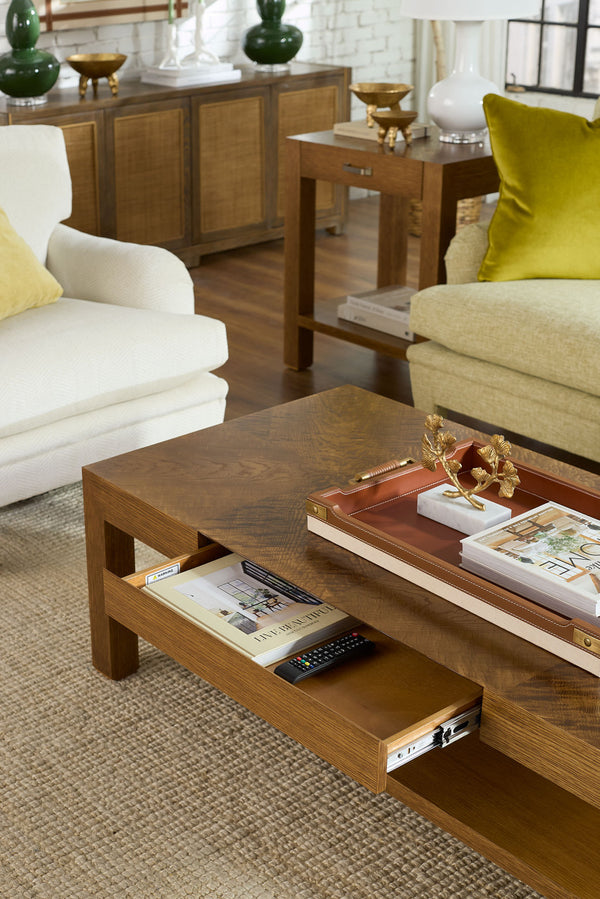 Toulon Rectangular Serving Tray, Tan
