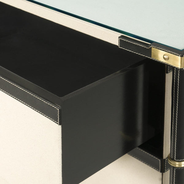 Toulon 6-Drawer, Black-Blue Hand Home