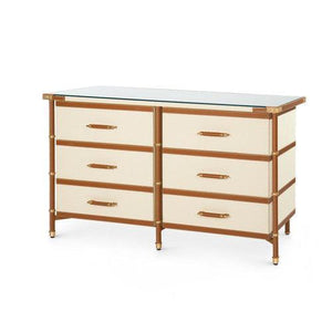 Toulon 6-Drawer, Black-Blue Hand Home