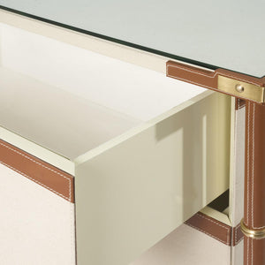 Toulon 6-Drawer, Tan-Blue Hand Home