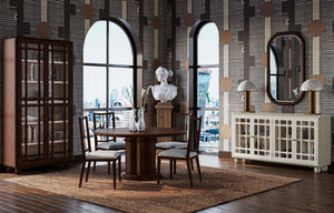Hobsons Round Dining Table 60''-Blue Hand Home