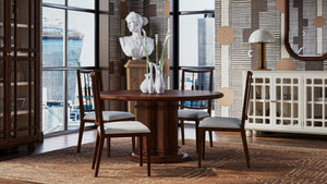 Hobsons Round Dining Table 60''-Blue Hand Home