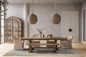 Trestle Dining Bench-Blue Hand Home