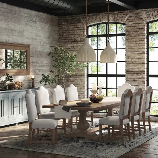 Trestle Extension Table 96 - 120''-Blue Hand Home