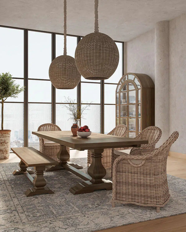 Trestle Dining Table 96''-Blue Hand Home